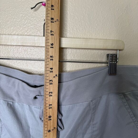 Eileen Fisher Pants Women's Large Gray Cropped Capri Pockets Drawstring - Picture 7 of 10